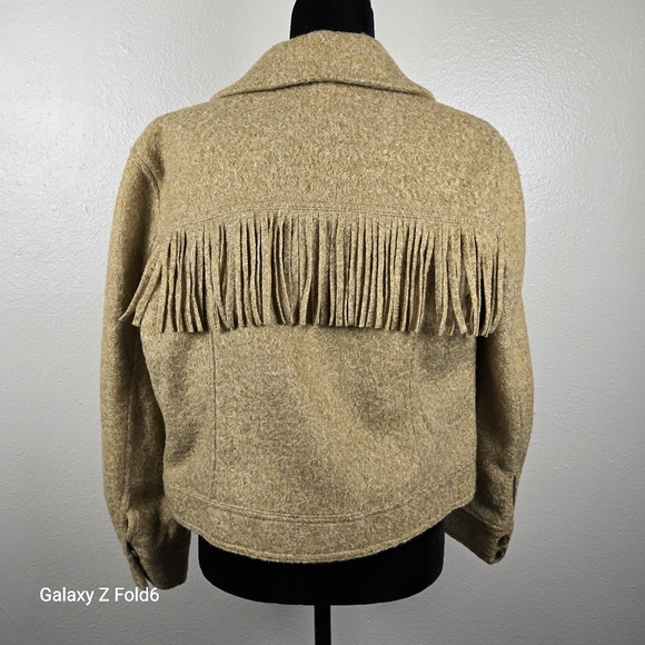 Chelsea & Violet‎ Tan Fringe Jacket Women’s XS 100% Polyester Boho Western NWT - Picture 2 of 8
